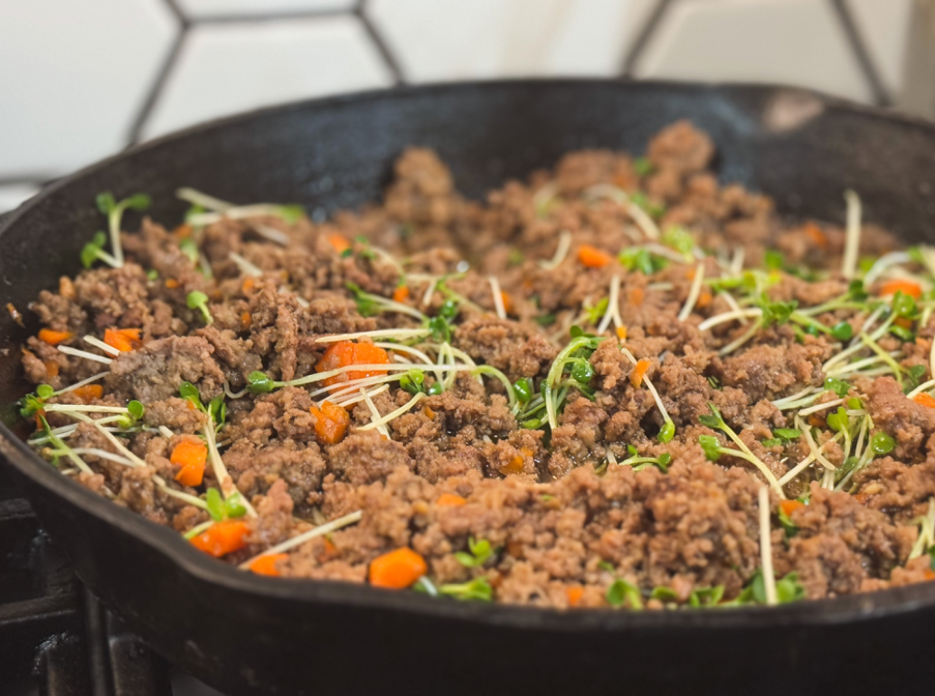 Sweet Ground Beef Stir Fry – PlantAire